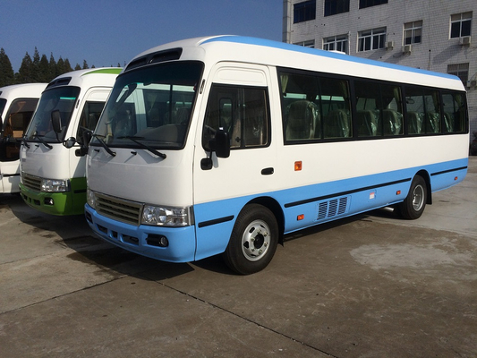 Diesel Bus Coaster Bus 30 van de de Transmissielucht van Zetelsvan bus 140hp Hand de Voorwaardenijskast
