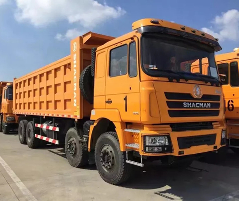 Op zwaar werk berekende van de de Stortplaatsvrachtwagen van Shacman F3000 8x4 de Emissie380hp 10MT Diesel Euro 2 Kippers Hydraulische Opschorting van Cabine