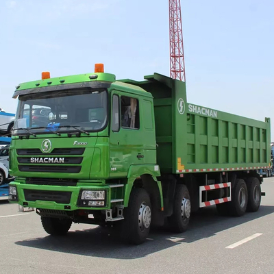 Op zwaar werk berekende van de de Stortplaatsvrachtwagen van Shacman F3000 8x4 de Emissie380hp 10MT Diesel Euro 2 Kippers Hydraulische Opschorting van Cabine