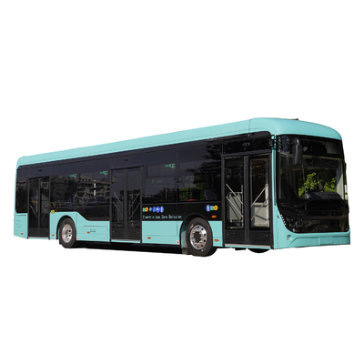 12m van de van de certificatie EU Standaard van de Vloerfront rear disc brake 239kw Elektrische Stadsbus Lage de Motormacht