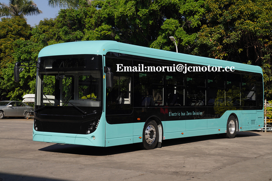 12m van de van de certificatie EU Standaard van de Vloerfront rear disc brake 239kw Elektrische Stadsbus Lage de Motormacht