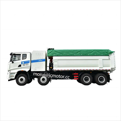 OEM aangepast FCV Nieuwe energie waterstof elektrische dump truck 355KW aandrijving motor 85km / h