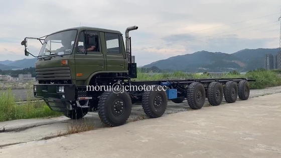 Militaire 12 wielen Full Drive Zes assen Off Road Truck Chassis 12x12 Transporter Erector Launcher