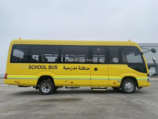 Op maat gemaakte 7m Coaster Model School Student Shuttle Bus Iveco Chassis System 100kw Diesel Motor