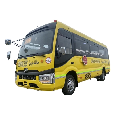 Op maat gemaakte 7m Coaster Model School Student Shuttle Bus Iveco Chassis System 100kw Diesel Motor