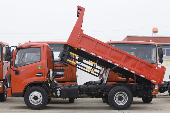 Euro 4 Verlaten Leiding 3.7m van DONGFENG Tipper Truck YUCHAI Motor