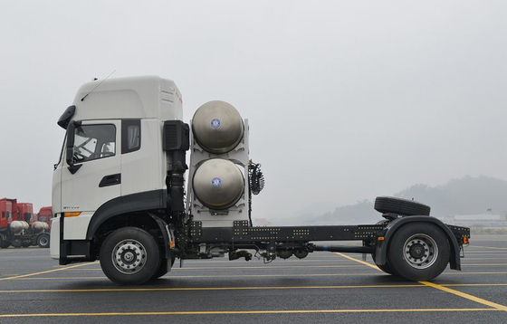 Van de het LNGcng Tractor van het goederenvervoer van de de Aanhangwagen500hp Motor de Tractiemassa 32,4 Ton