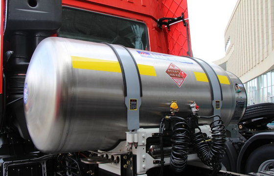 Van de de Vrachtwagen470hp Tractie van de LNG6x4 Op zwaar werk berekende Tractor Massa 39,5 Ton Logistics Transport