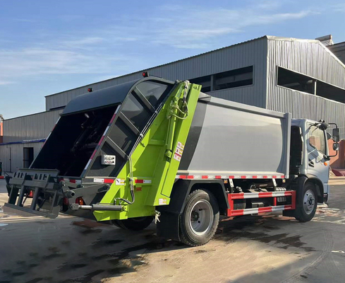 4x2 van de diesel de Gemeentelijke van het Afvalbakken Hygiënevrachtwagen 8Cbm Inzameling van de het Afvalpers