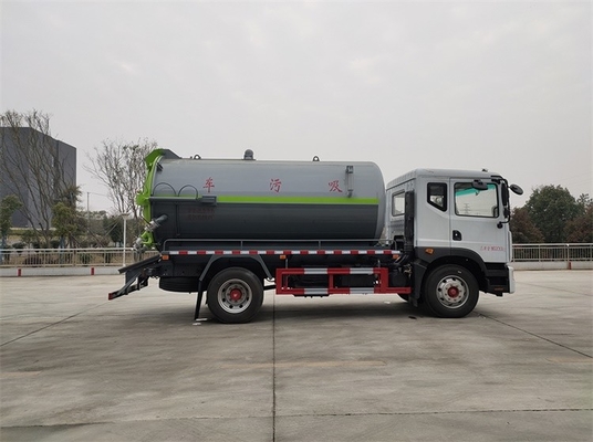 Middelgrote Faecale Zuigingsvrachtwagen 11,5 CBM Diesel 200 HP-de Tankervrachtwagen van de Rioleringszuiging