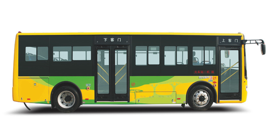 Van de de Stadspassagier van de stedelijk Verkeerslijn Bus 69 de Elektrische Openbare Bussen van km/h 10 - 31 Zetels
